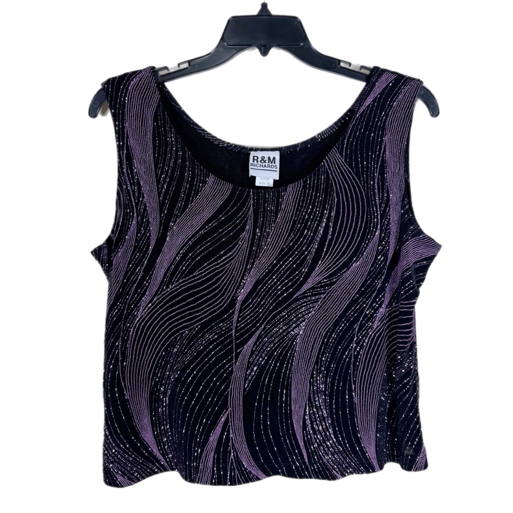 R&M Richard’s Vintage Whimsygoth Glitter Tank Top 18 Artsy Fairy Purple